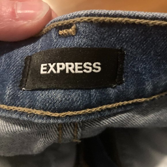 NWOT EXPRESS MOM JEANS SIZE 0R - Picture 5 of 5